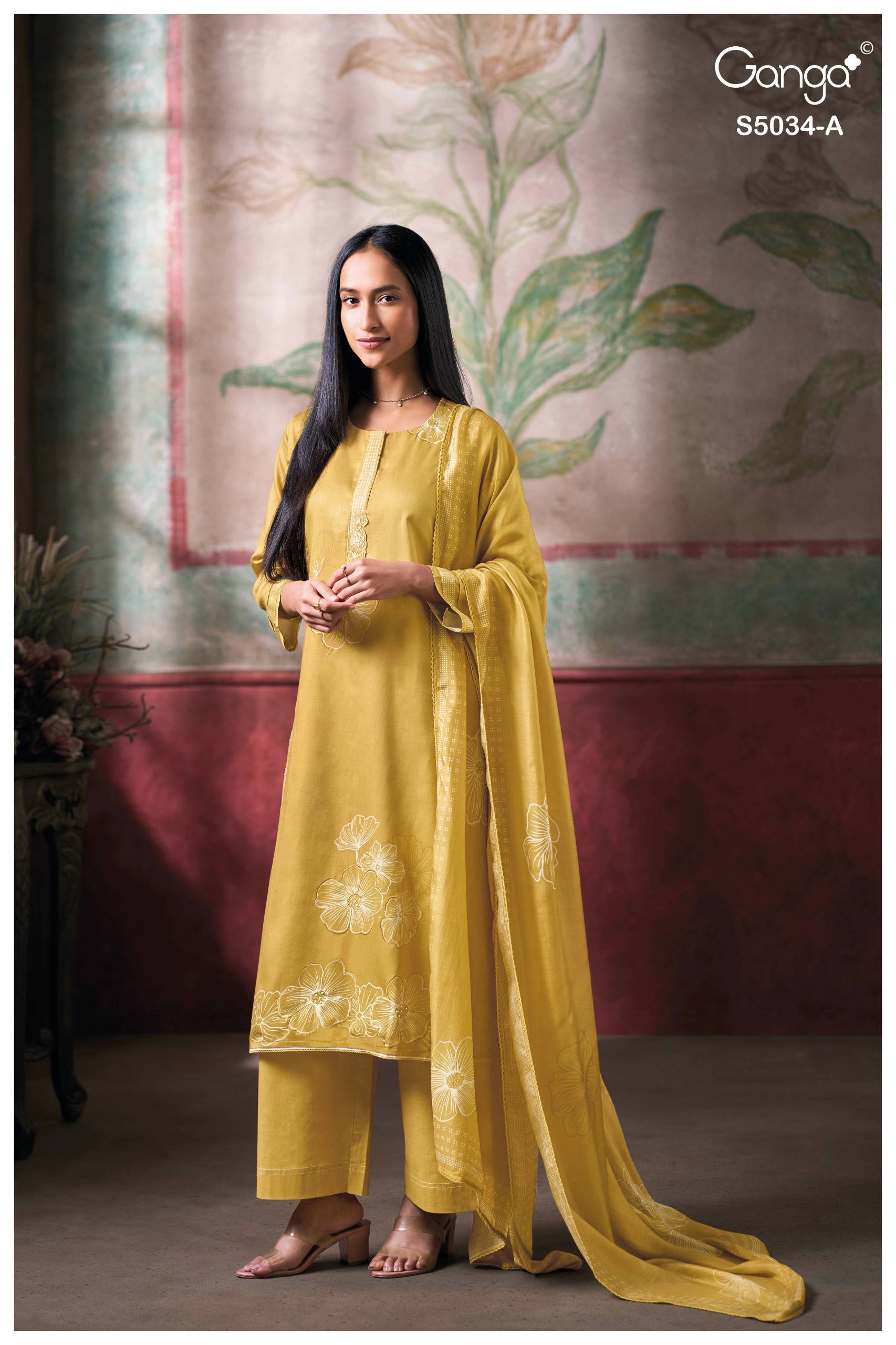 FENYRA 5034 Series BY GANGAFASHION Stylish Beautiful Colourful COTTON SATIN Dresses At Wholesale Price